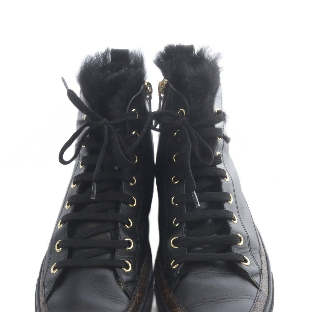 Louis Vuitton Stella Line High Cut Sneakers 37 Black — view 5
