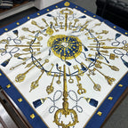 Hermes Key Motif Silk Scarf