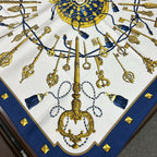 Hermes Key Motif Silk Scarf — view 3