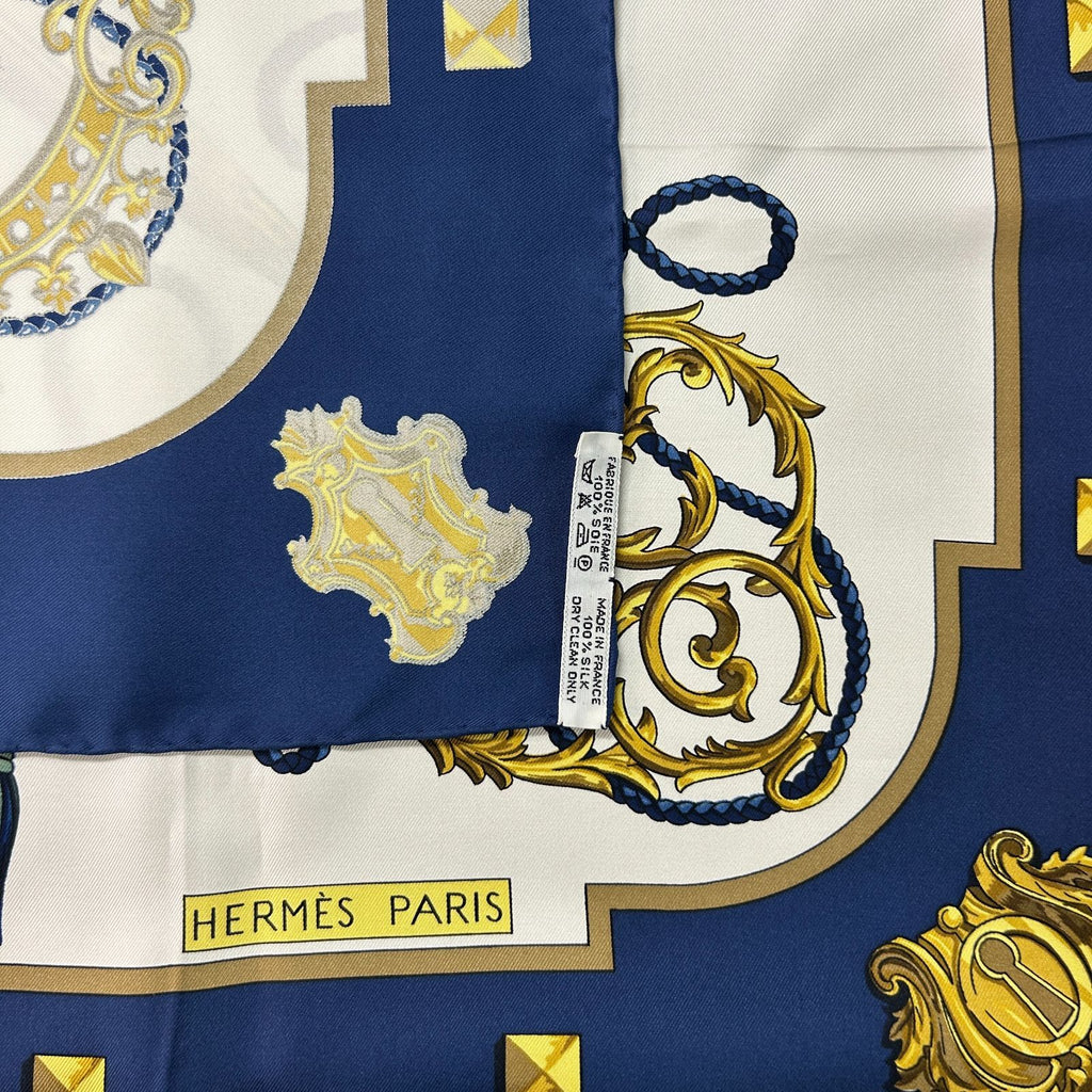 Hermes Key Motif Silk Scarf — view 4