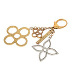 Louis Vuitton Bijou Sac Tabage Key Holder Charm Gold Silver Plated Metal