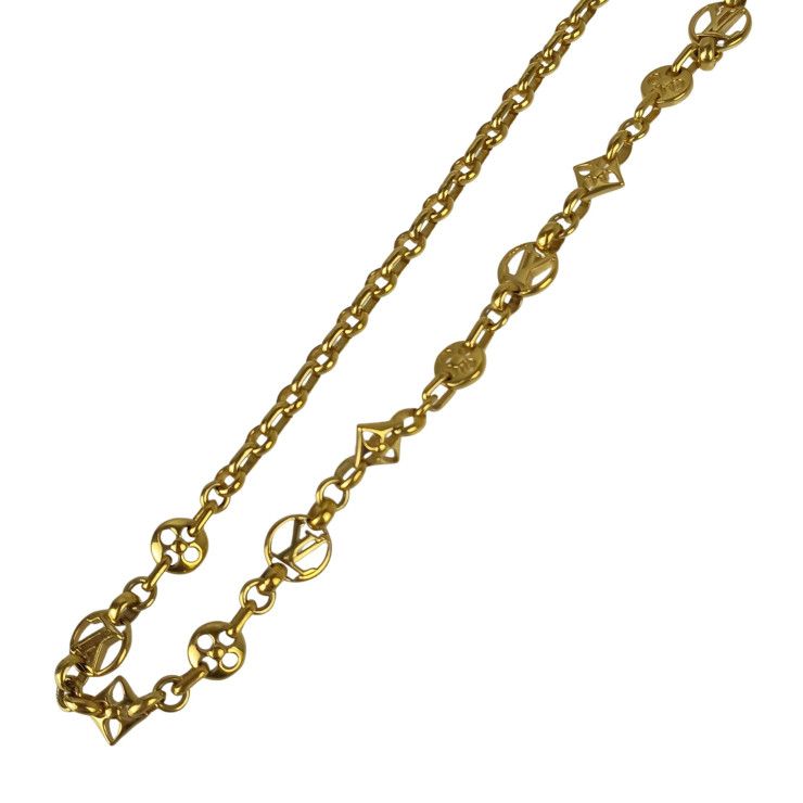 Louis Vuitton Necklace Collier Cles Easy in Lock Gold Metal — view 2