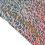 Louis Vuitton Shawl Carre Jean Leopard Patique Red Gray Silk Scarf — view 3