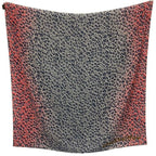 Louis Vuitton Shawl Carre Jean Leopard Patique Red Gray Silk Scarf — view 2