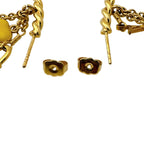 Louis Vuitton Earrings Hoop Pink Heart Flower Cadena Cles All Sweet Monogram — view 5