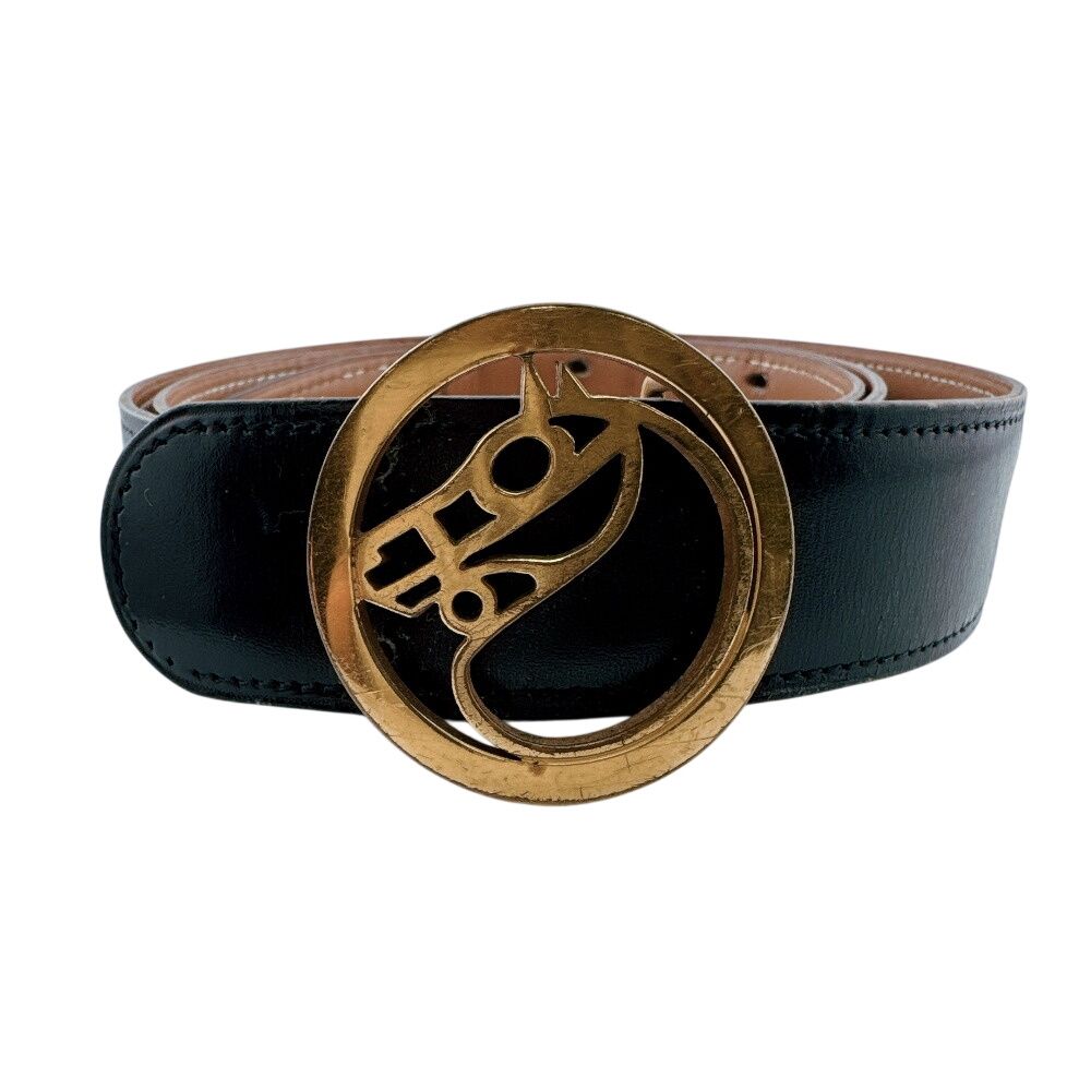 Hermes Vintage Paddock Cheval Buckle Horse Belt — view 2
