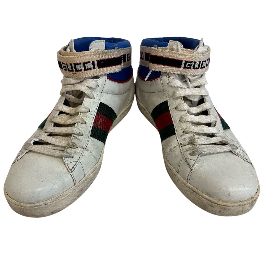 Gucci Shoes Ace Stripe High Cut Sneakers Sherry Line — view 3