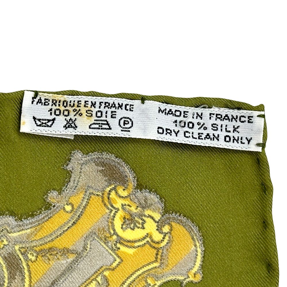 Hermes Scarf Carre 90 les Cles Key Silk Green Multi Color Large — view 5