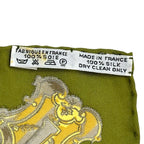 Hermes Scarf Carre 90 les Cles Key Silk Green Multi Color Large — view 5