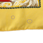 Hermes Scarf Carre 90 Vive le Vent Silk Yellow Multi Color Sea Ship Sailing — view 7