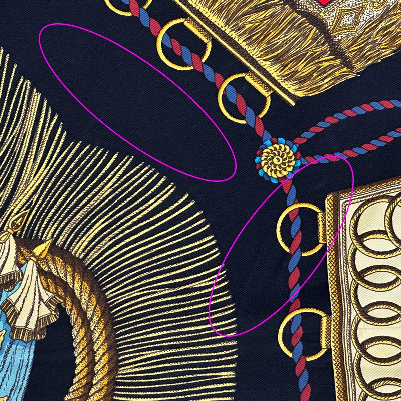 Hermes Scarf Carre 90 Poste Et Cavalerie Saber Decorative Bag Silk Black Multi — view 9
