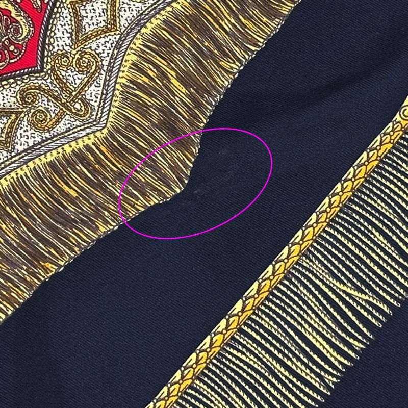 Hermes Scarf Carre 90 Poste Et Cavalerie Saber Decorative Bag Silk Black Multi — view 7