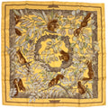 Hermes Scarf Carre 90 Casse Noisette Nutcracker Silk Yellow Multi Color
