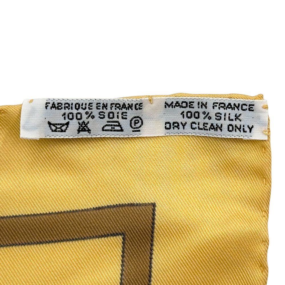 Hermes Scarf Carre 90 Casse Noisette Nutcracker Silk Yellow Multi Color — view 5