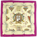 Hermes Scarf Carre 90 la Gloire de la Cuisine Francaise Celebrating French Silk