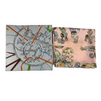 Hermes Scarf Carre 90 les Jardiniers du Roy Silk Pink Light Blue Multi Color — view 6
