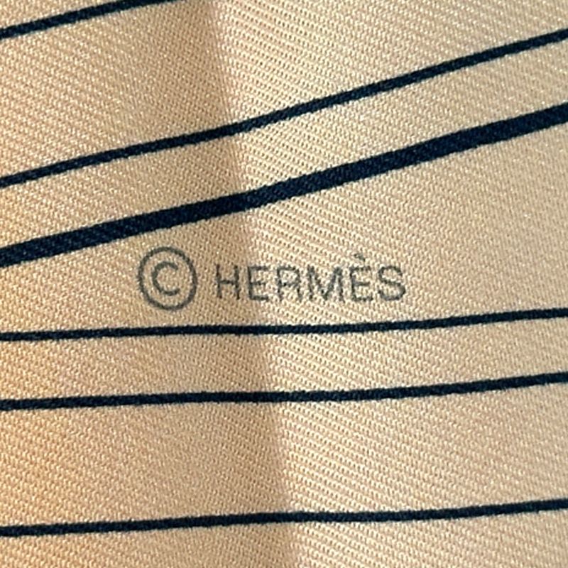 Hermes Scarf Carre Double Face 90 Grand Tralala Silk Vermillion Blue Multi — view 6
