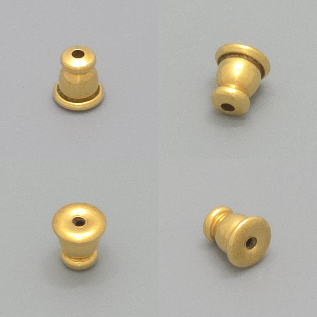 Dior CD Navy Stud Earrings Single CD Signature Gold — view 6