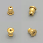 Dior CD Navy Stud Earrings Single CD Signature Gold — view 6