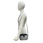 Gucci Vintage Sherry Line GG Logo Leather Shoulder Bag Pochette Navy — view 2