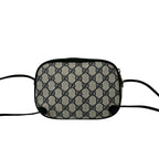 Gucci Vintage Sherry Line GG Logo Leather Shoulder Bag Pochette Navy — view 3