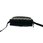 Gucci Vintage Sherry Line GG Logo Leather Shoulder Bag Pochette Navy — view 4