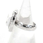 Chanel Faux Pearl CC Logo Ring Silver — view 3