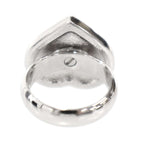 Chanel Faux Pearl CC Logo Ring Silver — view 4