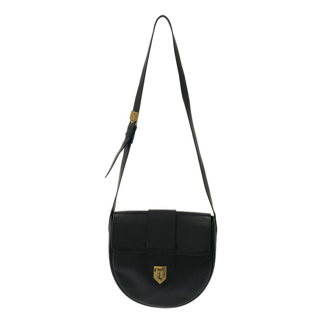 Saint Laurent Vintage Leather Shoulder Bag Black