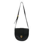 Saint Laurent Vintage Leather Shoulder Bag Black