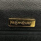Saint Laurent Vintage Leather Shoulder Bag Black — view 5