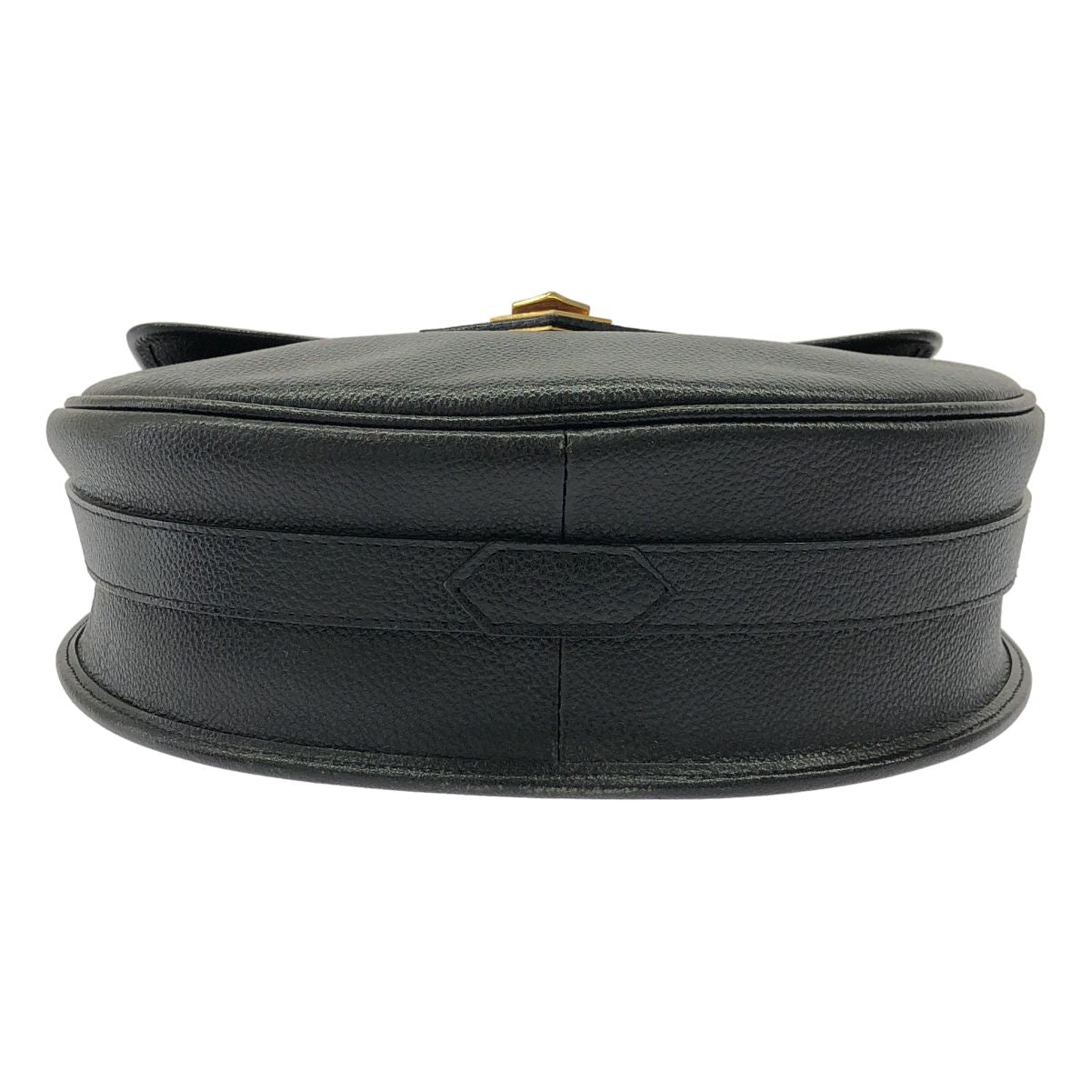 Saint Laurent Vintage Leather Shoulder Bag Black — view 4
