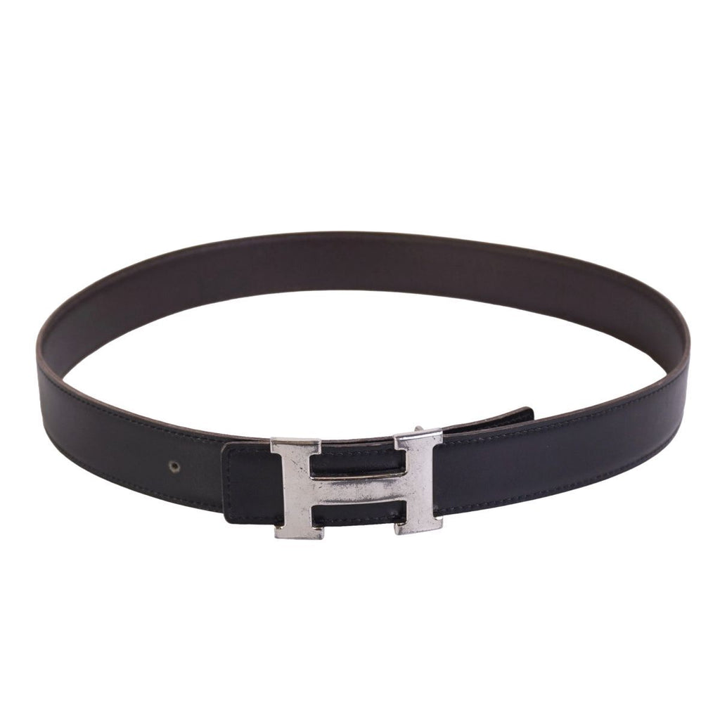 Hermes Belt Leather Constance Logo Silver — view 2