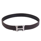 Hermes Belt Leather Constance Logo Silver — view 3