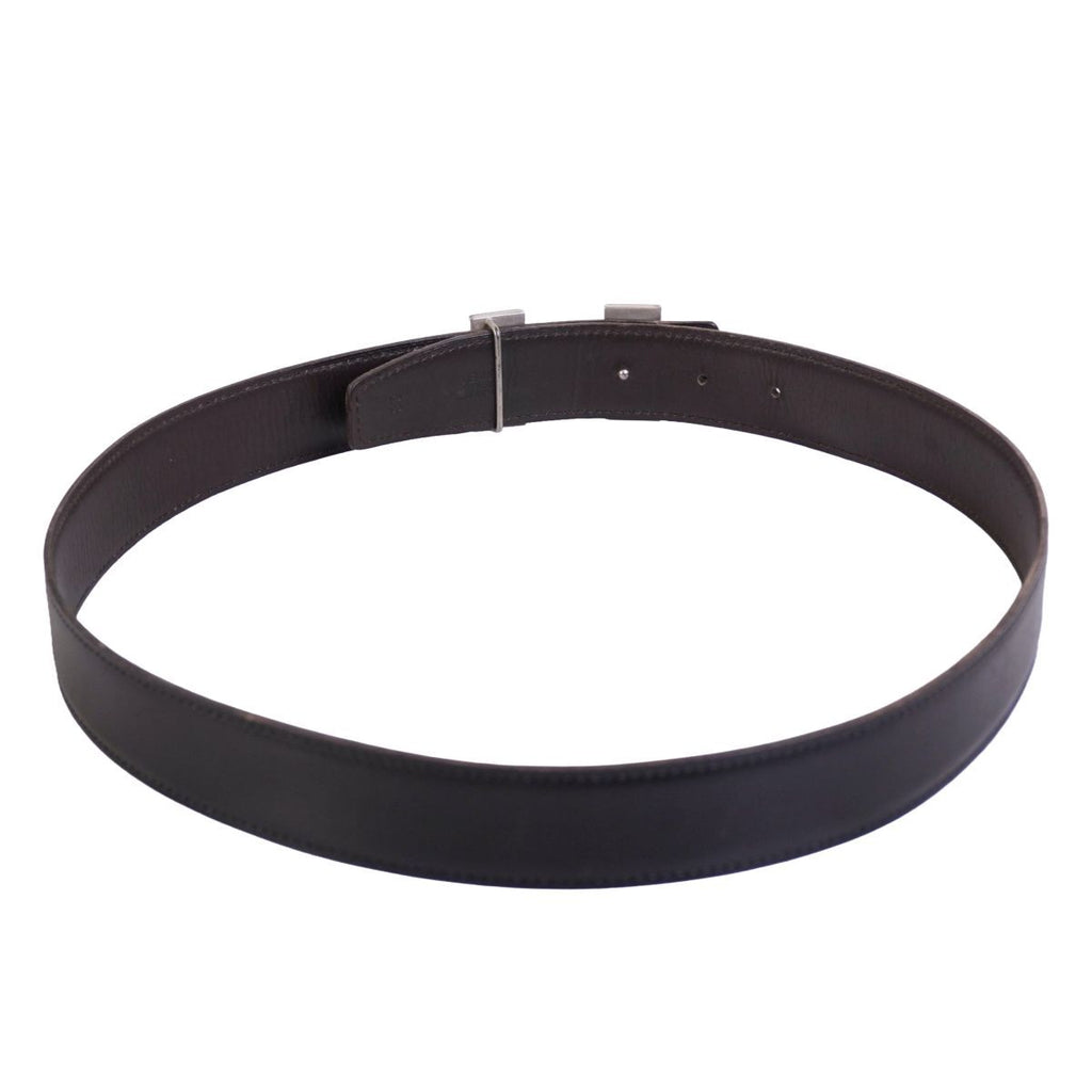Hermes Belt Leather Constance Logo Silver — view 4