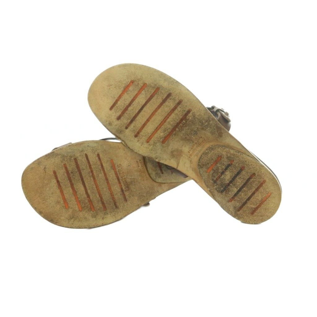 Hermes Hera Gamma Sandals Leather Evelyne Brown — view 6