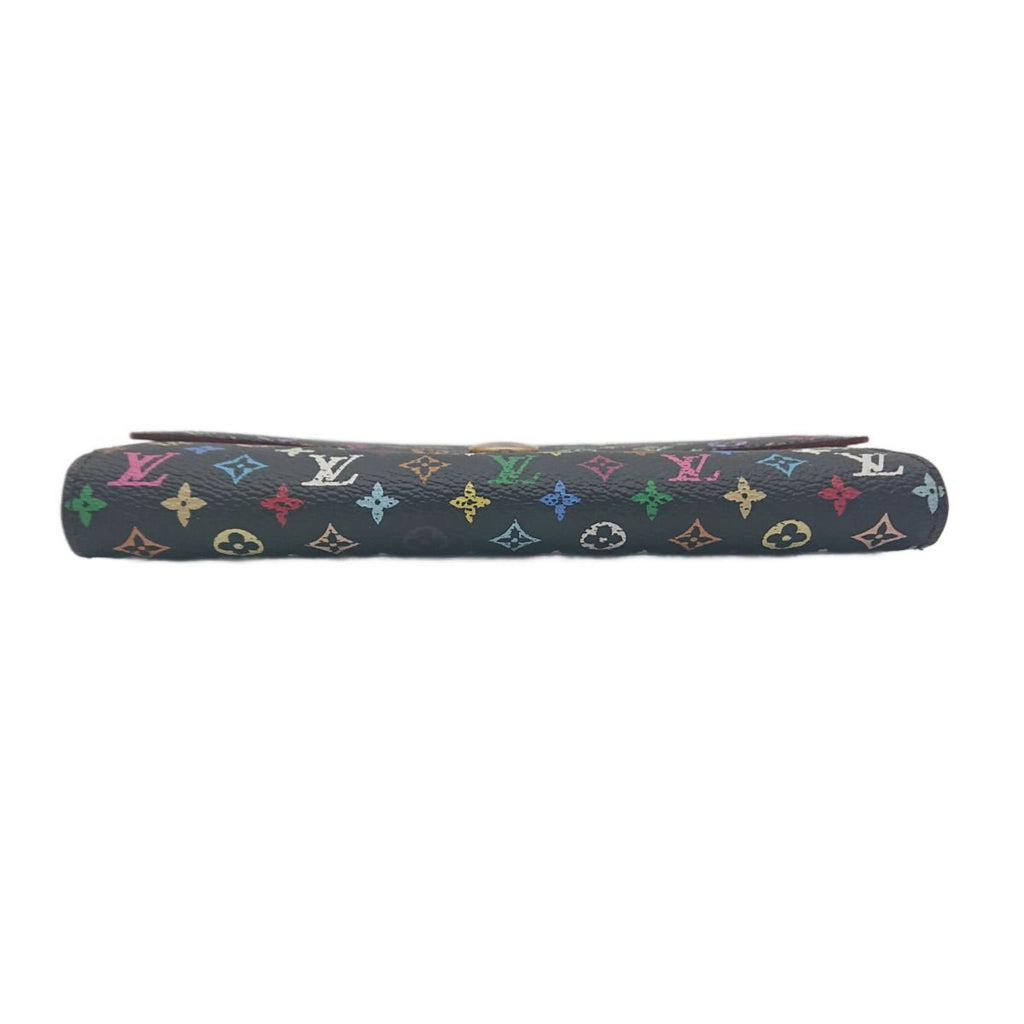 Louis Vuitton Multi Color Sarah Wallet Monogram Black — view 7