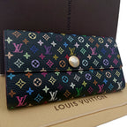 Louis Vuitton Multi Color Sarah Wallet Monogram Black