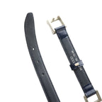 Gucci Narrow Belt Navy Silver Color SS — view 4