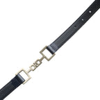 Gucci Narrow Belt Navy Silver Color SS — view 6