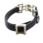 Gucci Narrow Belt Navy Silver Color SS