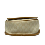 Celine Shoulder Bag Macadam Pattern White Beige Leather — view 5