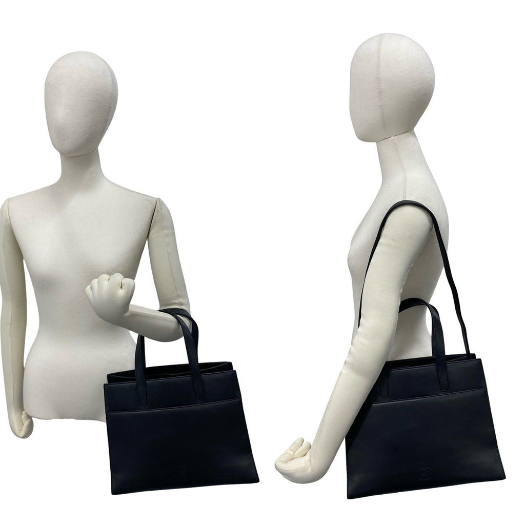 Loewe Anagram Logo Nappa Leather 2-Way Mini Tote Shoulder Bag Black — view 2