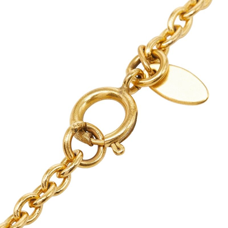 Chanel CC Logo Quilted Chain Pendant Gold Plated — view 5