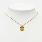 Dior CD Logo Pendant Gold Plated Rhinestone — view 7