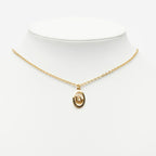 Dior Vintage Logo Necklace Gold Plated — view 5