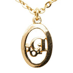 Dior Vintage Logo Necklace Gold Plated — view 3