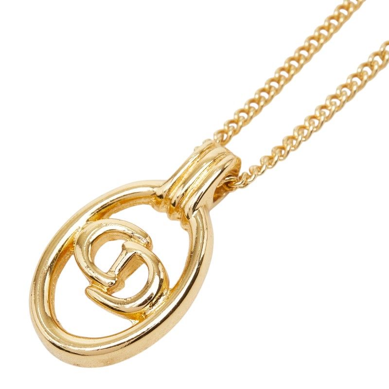 Dior CD Logo Pendant Gold Plated