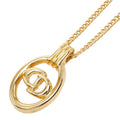 Dior CD Logo Pendant Gold Plated