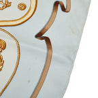 Hermes Carre 90 the Royal Mews Stable Scarf Light Blue Silk — view 6